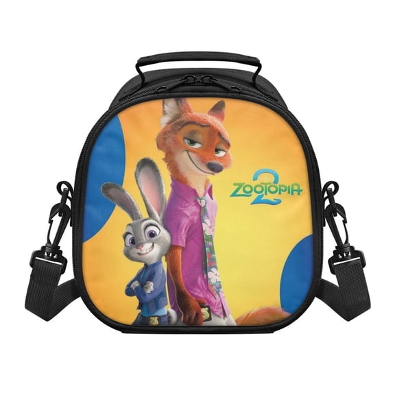 Anime Lunch Bag Zootopia 2 Insulated Lunch Box Leakproof Cooler Food Cartoon Lunch Containers for Work Travel and Picnic