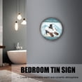 thumbnail image 5 of I Do What I Want,Never Stop Dreaming,Raccoon Bathroom Round Tin Sign Animal Wall Art Inspirational Quote Sign for Bedroom Bathroom Metal Sign 12x12 Inches, 5 of 6