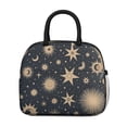 thumbnail image 2 of Reusable Thermal Lunch Bag Lunch Box for Women Men,Starry Night Sky, Moon, Aurora Reusable Insulated Lunch Tote Small Leakproof Cute Lunch Cooler with for Work Picnic Camping, 2 of 7