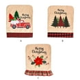 thumbnail image 4 of Advancent Funda para silla de Navidad bordada con dibujos animados, funda antimacassar para coche, Bar, árbol de Navidad, suministros para arreglos de Kits de decoración para fiestas Flor Advancent HA069380-03, 4 of 6
