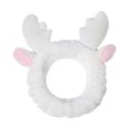 thumbnail image 1 of Linyer Femmes Maquillage Bande de Cheveux Forme d'Animal à la Mode Réutilisable Lavable Remplacement Ménage Lavage Bandeau Bandeau Blanc, 1 of 1