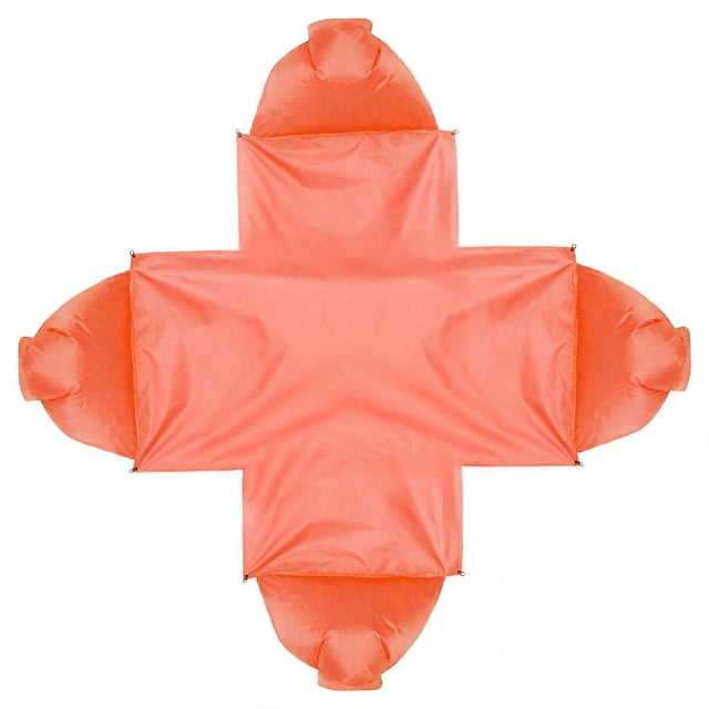Colchoneta autoinflable para dormir para 4 personas, ideal para mochileros, excursiones en coche, senderismo, tiendas de campaña y picnics. Impermeable y portátil. Colores a elegir. naranja