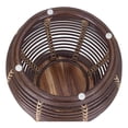 thumbnail image 5 of New Pacific Direct Quito Rattan Side/ End Table w/ Wood Top in Paloma Brown, 5 of 7