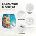 thumbnail image 4 of Balery Cloud Cute Hamster Pantalones cortos deportivos para mujer con forro y dos bolsillos, elásticos, para entrenamiento, gimnasio, yoga-Small, 4 of 7