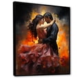 thumbnail image 2 of Designart "Flamenco Passion in Pink Rhythms I" Fashion Framed Wall Art - Modern Pink Dance Living Room Framed Canvas Art, 2 of 6