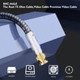 thumbnail image 4 of Cable coaxial Preffair OFC, cobre plateado, BNC, 50 ohmios, 1,5 m, 4 of 7