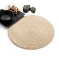 thumbnail image 4 of Oleegame 1 Pce Napperon Rond Napperons de Table Napperons de Table Cuisine Table à Dîner Coussins Chauffants 35cm BG Beige, 4 of 6