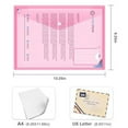 thumbnail image 3 of 10 Pack Plastic Envelopes with Snap Closure Fabnuts Clear Document Plastic File Folders Letter Size, Poly Envelopes with Label Pocket for Homework/Office, Assorted Colors, 3 of 5