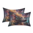 thumbnail image 2 of JSTEL Dog Nebula Satin Pillowcase Queen Size Pillow Cases Envelope Closure Bed Pillow Cover, 20 x 30 inch, 2 of 9