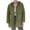 Army Green, variant on Women's Cinched Waist Parka Jacket with Quilted Interior Drawstring Hooded Breasted Padded Coat Outwear
