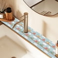 thumbnail image 2 of Yayeee Faucet Mat for Kitchen Sink 30" Diatomite Long Splash Guard Pad, Red Trains Pattern, 2 Pack, 2 of 7