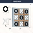 thumbnail image 3 of American Art Decor Rustic Magnetic Tic Tac Toe Board Game Set for Family - 15" x 15" x 2.5", 3 of 6