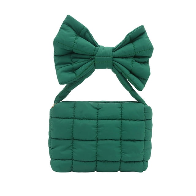 Strap for Crossbody Bag Pleated Bow Bag Womenshandbag Shoulder Solid Color Crossbody Bag