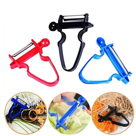 Dumky Trio - 3PCS Kitchen Staninless Steel Peeler Set Trio Peeler Slicer Shredder julienne Fruit Cutter