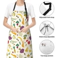thumbnail image 6 of Lsque Vegetable Waterproof Apron Chef Aprons for Men Heavy Duty Chemical Work Apron Extra Long Grilling Aprons with Adjustable Bib Apron, 6 of 9