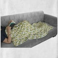 thumbnail image 6 of Palm Tree Soft Flannel Fleece Throw Blanket, Tropical Tree and Sun Exotic Caribbean Island Themed Pattern Summer Fun Nature, Cozy Plush for Indoor and Outdoor Use, 60" x 80", Multicolor, by Ambesonne, 6 of 6