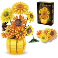 thumbnail image 1 of Set de construcción Maymeledi Sunflower con jarrón inspirado en Van Gogh, 1 of 7