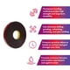 thumbnail image 3 of Cinta de espuma acrílica 3M VHB Tape 5952 de doble cara, cinta de montaje industrial, 3/4 de pulgada, 3 of 5