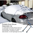 thumbnail image 5 of 36" Car 3-in-1 Snow Brush, Detachable & Extendable Ice Scraper with Wide Foam Head & Ergonomic Grip, Lightweight Aluminum Snow Removal Tools Windshield & Paint Safe Shovel for Vehicle (Blue), 5 of 6
