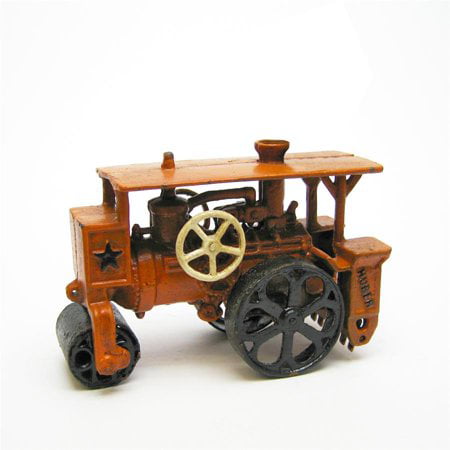 Design Toscano Steam Roller Replica Cast Iron Farm Toy Tractor