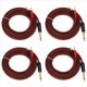 thumbnail image 1 of 4piezas 1/4 una Conector Banana, Cable de Audio de Altavoz Phono una Conector Banana de 6,35 mm, Chapado en 1/4 Macho una Banana Dual (1,5M), 1 of 7
