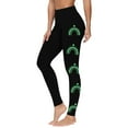 thumbnail image 2 of lcziwo St Patrick Day Leggings for Women Irish Green Shamrock Print Leggings Casual High Waist Butt Lifting Yoga Pants Holiday Tights Black XL, Lighten Sales of The Day, 2 of 6