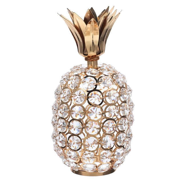 BRIGHTFUFU Figurilla De Piña De Cristal Para Y Oficina Estable Y