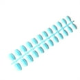 thumbnail image 2 of Vogacara 24 piezas de uñas postizas de ataúd resistentes a los arañazos de bailarina corta coloridas uñas acrílicas artificiales de color sólido DIY Juegos de manicura 14azul Vogacara CE011412-14, 2 of 4