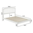 thumbnail image 7 of AFI Richmond Full Low Profile Wood Platform Bed, White, 7 of 7