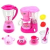 Mini Dream Kitchen 2 Pretend Play Toy Kitchen Appliances Playset w/ Blender, Coffee Machine, Accessories