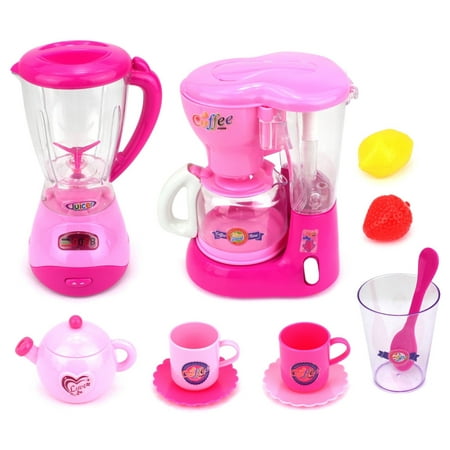 Play at Home Blender and Mixer Kitchen Appliance Play Set Bundle