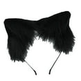 thumbnail image 3 of Runquan Ensemble 2 Pcs Oreilles et Queue en Peluche Faux Longues Queues Accessoire de Fête Cosplay Noir, 3 of 3