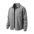 thumbnail image 2 of Kids Corduroy Shirt Jacket Boys and Girls Collared Button Front Long Sleeve Casual Coat for School and Fall Layering Ages 5-15, 2 of 8