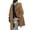 Yellow, variant on Men Plus Size Winter Anorak Lapel Long Sleeve Padded Thicken Coat Sheepskin Jacket for Cold Weather Outdoor Wear