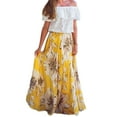 thumbnail image 3 of FINELOOK Summer Women Chiffon Floral Full Skirt Evening Party Long Maxi Dress, 3 of 5