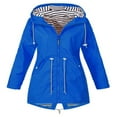 thumbnail image 1 of Julycc Veste à Capuche à Manches Longues pour Femmes Grande Taille Imperméable Manteau de Pluie Extérieur, 1 of 2