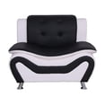 thumbnail image 5 of Home Square 3-Piece Set with Sofa and 2 Club Chairs in Black & White, 5 of 11
