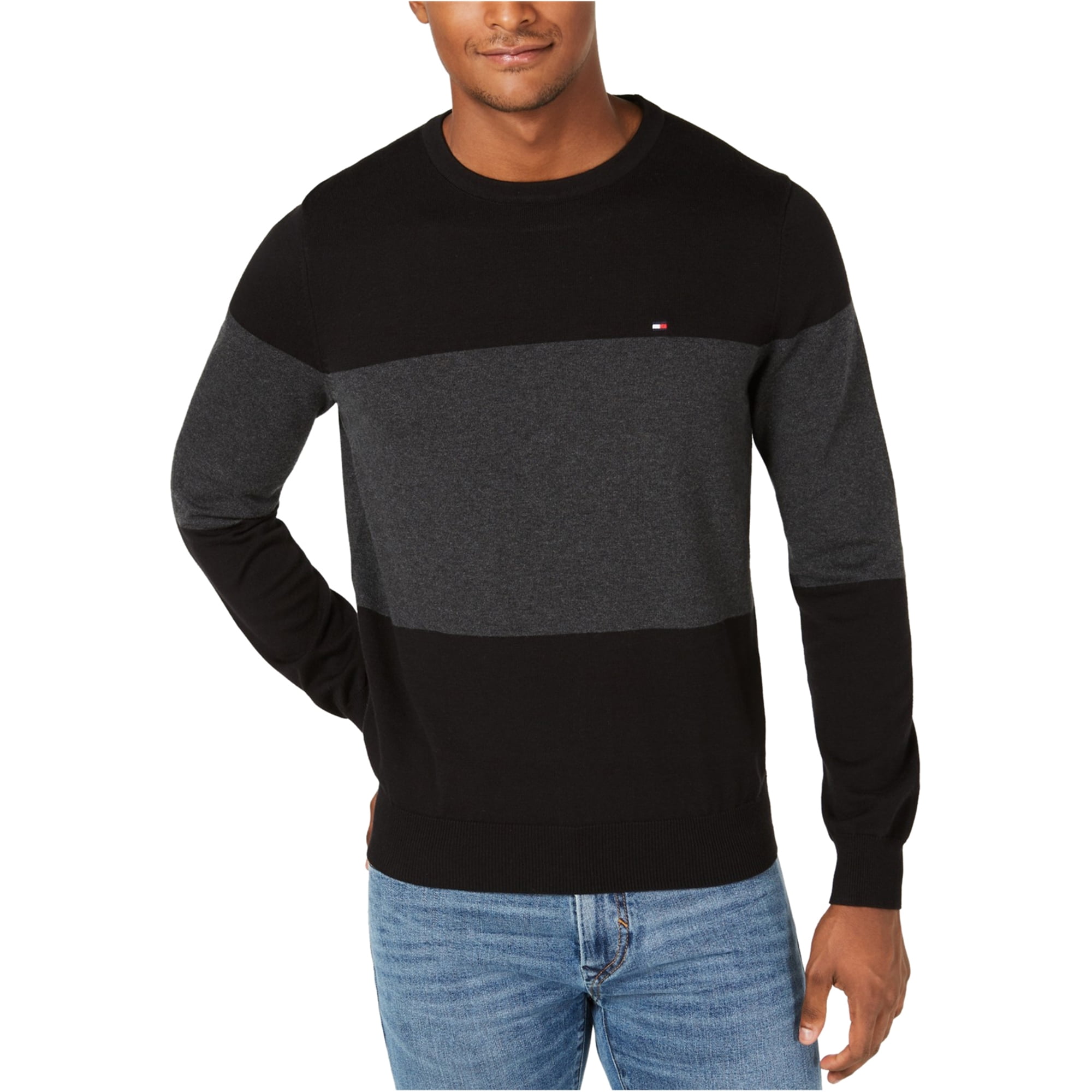 tommy hilfiger perry colorblocked raglan sleeve sweater