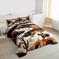 thumbnail image 3 of Feelyou Tribal Western Cowgirl Full Size Comforter Sets, Rustic Horse Animal Bedding Comforter Set, Teen Boy Girl Kid Reversible Bedding Sets, Luxury Bedroom Decor, 3pcs, 3 of 8