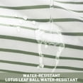 thumbnail image 6 of CAILDANL Boho Sage Green Shower Curtain for Bathroom Stripe Tassel Shower Curtain 72 X 72 Inches Farmhouse Linen, 6 of 6