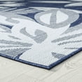 thumbnail image 5 of Bliss Rugs Floral Indoor Outdoor Rug Water Resistant Runner Rug for Patio, Hallway, Entryway, Deck, Navy ,3' x 10', 5 of 8