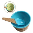 thumbnail image 2 of Naiovety Taza de helado para niños, postre para niños, regalos de helado, tazón de postre encantador, tazón de mezcla de PP con cuchara, juego de Mostrada Azul Naiovety HA001694-03, 2 of 6