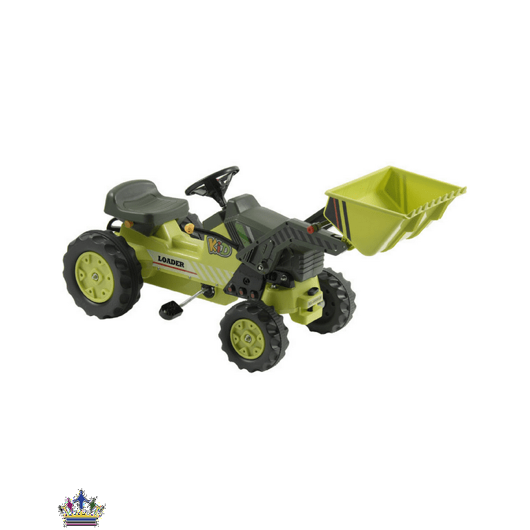 Pedal Tractor Kids Ride On Loader Homcom Ride On Pedal Frontloader
