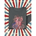 thumbnail image 3 of 4Th Of July Flag Spray Sweatshirt Women -Image by Shutterstock, Female x-Large, 3 of 4