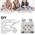 thumbnail image 3 of 4 Cylinder Stirling Engine Kit with LED Light DIY Educational Physics Model for Students and Science Projects, 3 of 7