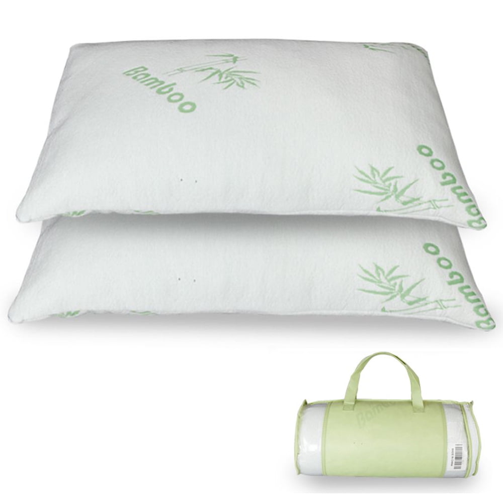 TureClos Premium Firm Hypoallergenic Bamboo Fiber Memory Foam Pillow