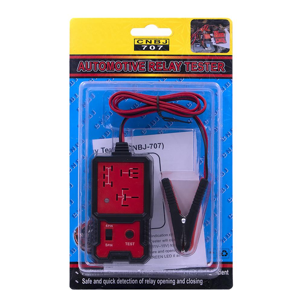 Durable 12V Electronic Car Battery Checker Tool Premium Portable Fast Automotive Relay Tester