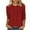Red, variant on Plebaso Womens 3/4 Sleeve Tunic Tops Polka Dot Printed Crew Neck Shirts Business Casual Work Blouses for Women