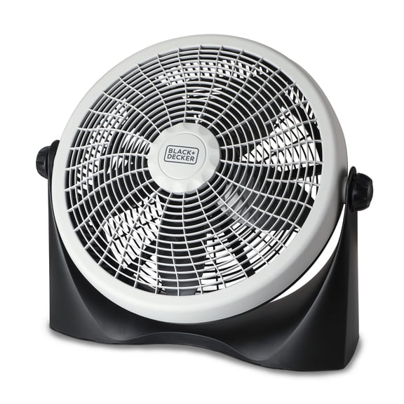 BLACK DECKER BFF16B 16-In. 3-Speed Portable Floor Fan with Adjustable Tilt, Black
