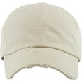 thumbnail image 2 of Washed Solid Vintage Distressed Cotton Dad Hat Adjustable Baseball Cap Polo Style, 2 of 3